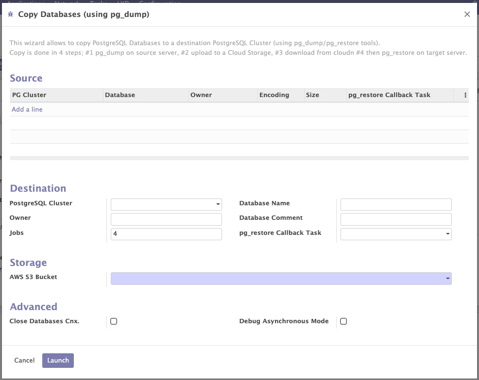 The Copy Databases wizard